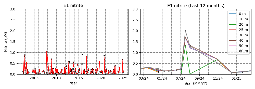 Surface Nitrite data