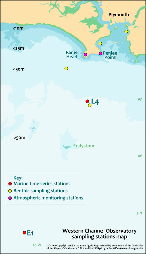 L4 and E1 station map